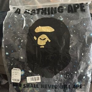 Bape Black and Blue Camo Shorts